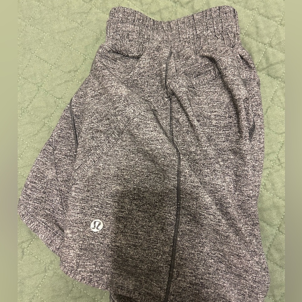 Heathered Grey Lululemon Track That HR shorts